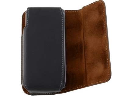 Extra-tough Genuine Leather ShineColours belt pouch for Samsung S8500 Wave