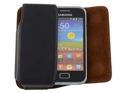 Extra-tough Genuine Leather ShineColours belt pouch for Samsung Galaxy Ace Plus S7500