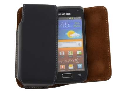 Extra-tough Genuine Leather ShineColours belt pouch for Samsung Galaxy W I8150