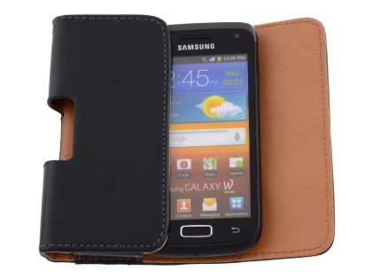 Smooth Synthetic Leather Belt Pouch for Samsung Galaxy W I8150