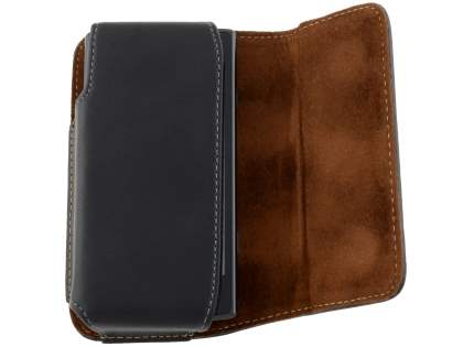 Extra-tough Genuine Leather ShineColours belt pouch for Samsung Omnia W I8350