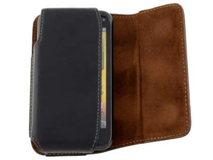 Extra-tough Genuine Leather ShineColours belt pouch for HTC Incredible S