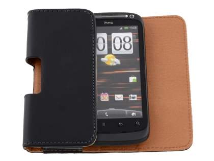 Smooth Synthetic Leather Belt Pouch for HTC Desire S