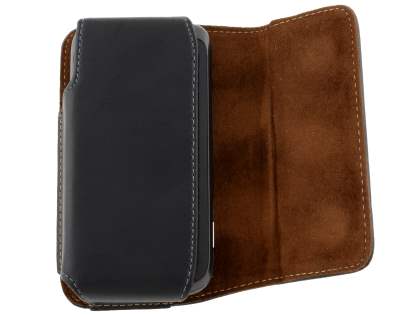 Extra-tough Genuine Leather ShineColours belt pouch for HTC 7 Mozart