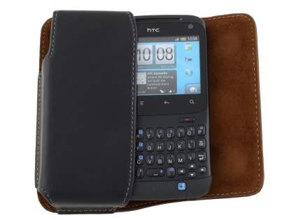 Extra-tough Genuine Leather ShineColours belt pouch for HTC ChaCha