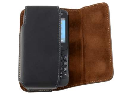 Extra-tough Genuine Leather ShineColours belt pouch for HTC ChaCha