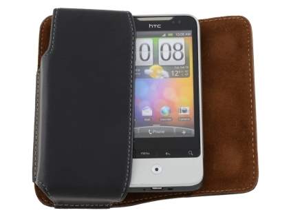 Extra-tough Genuine Leather ShineColours belt pouch for HTC Legend