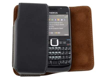 Extra-tough Genuine Leather ShineColours belt pouch for Nokia E63