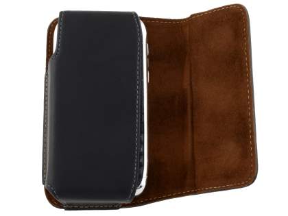 Extra-tough Genuine Leather ShineColours belt pouch for Nokia E72