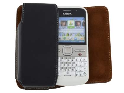 Extra-tough Genuine Leather ShineColours belt pouch for Nokia E5
