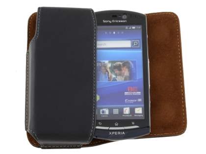 Extra-tough Genuine Leather ShineColours belt pouch for Sony Ericsson Xperia NEO
