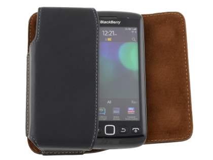 Extra-tough Genuine Leather ShineColours belt pouch for BlackBerry Torch 9860