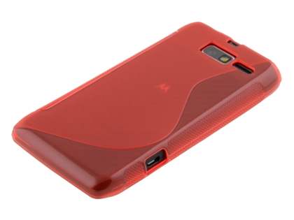 Wave Case for Motorola RAZR M 4G XT905 - Frosted Red/Red
