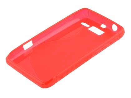 Wave Case for Motorola RAZR M 4G XT905 - Frosted Red/Red
