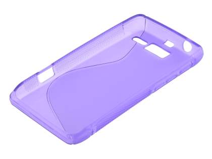 Wave Case for Motorola RAZR M 4G XT905 - Frosted Purple/Purple