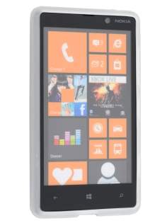 TPU Gel Case for Nokia Lumia 820 - Frosted Clear