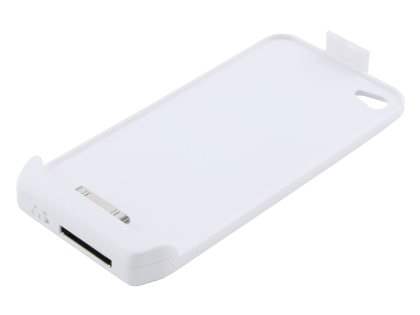 iPhone 4 Slim Case Battery Charger with Stand - White