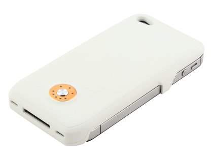 iPhone 4/4S Stylish Battery Case - White