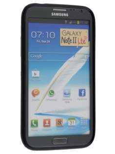 Frosted Colour TPU Gel Case for Samsung Galaxy Note 2 4G - Classic Black