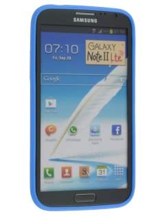 Frosted Colour TPU Gel Case for Samsung Galaxy Note 2 4G - Blue
