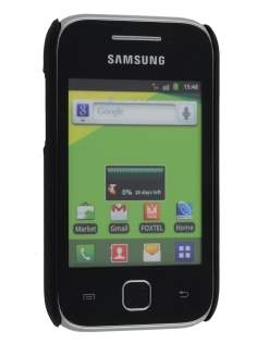 Samsung Galaxy Y S5360T UltraTough Rubberised Slim Case - Night Black