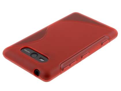 Wave Case for Nokia Lumia 820 - Frosted Red/Red