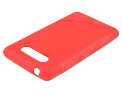 Wave Case for Nokia Lumia 820 - Frosted Red/Red