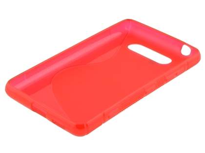 Wave Case for Nokia Lumia 820 - Frosted Red/Red