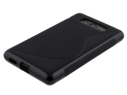 Wave Case for Nokia Lumia 820 - Frosted Black/Black