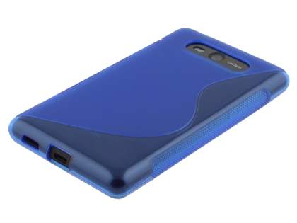 Wave Case for Nokia Lumia 820 - Frosted Blue/Blue