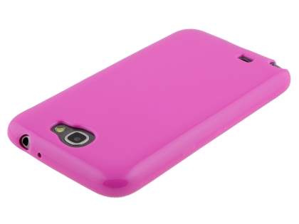 Frosted Colour TPU Gel Case for Samsung Galaxy Note 2 4G - Pink