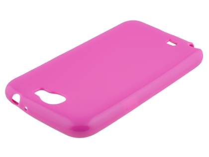 Frosted Colour TPU Gel Case for Samsung Galaxy Note 2 4G - Pink