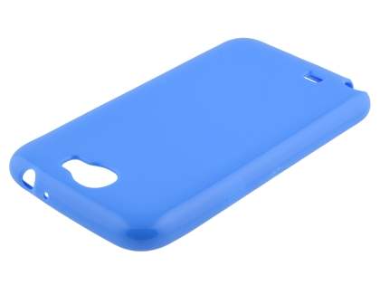 Frosted Colour TPU Gel Case for Samsung Galaxy Note 2 4G - Blue