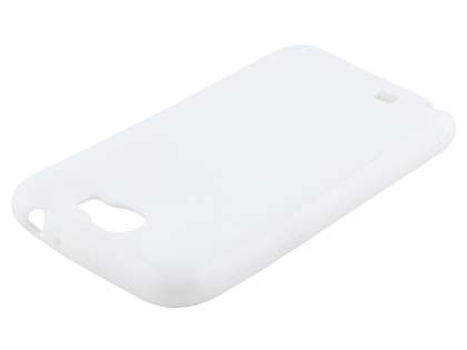Frosted Colour TPU Gel Case for Samsung Galaxy Note 2 4G - White