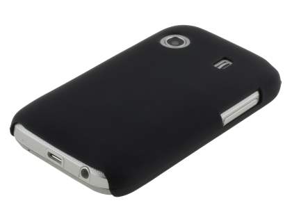Samsung Galaxy Y S5360T UltraTough Rubberised Slim Case - Night Black