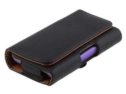Textured Synthetic Leather Belt Pouch (Bumper Case Compatible) for LG Optimus L5 E610
