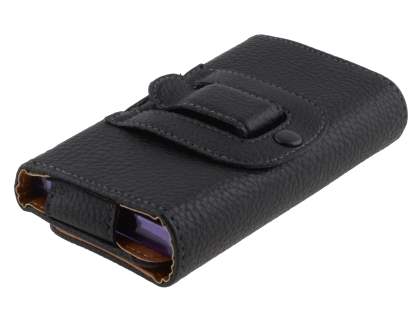 Textured Synthetic Leather Belt Pouch (Bumper Case Compatible) for LG Optimus L5 E610