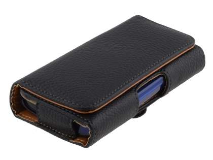 Textured Synthetic Leather Belt Pouch (Bumper Case Compatible) for Xperia X10