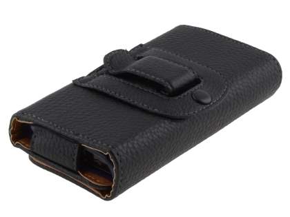 Textured Synthetic Leather Belt Pouch (Bumper Case Compatible) for Xperia X10