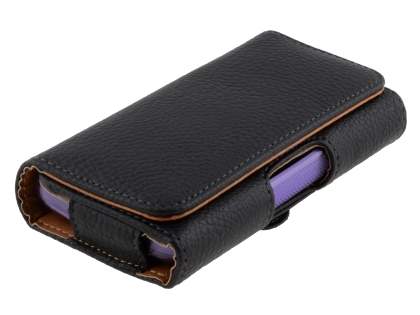 Textured Synthetic Leather Belt Pouch (Bumper Case Compatible) for Samsung Galaxy Xcover S5690