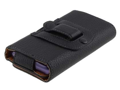 Textured Synthetic Leather Belt Pouch (Bumper Case Compatible) for Samsung Galaxy Xcover S5690