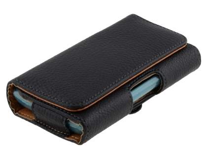 Textured Synthetic Leather Belt Pouch (Bumper Case Compatible) for Samsung Omnia 7