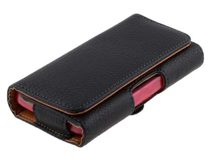 Textured Synthetic Leather Belt Pouch (Bumper Case Compatible) for HTC Touch HD2