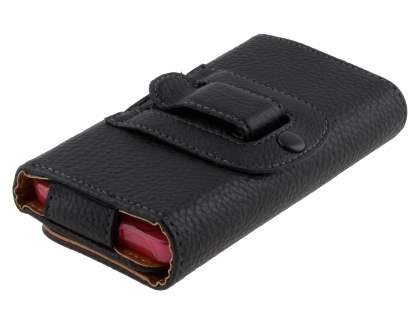 Textured Synthetic Leather Belt Pouch (Bumper Case Compatible) for HTC Touch HD2