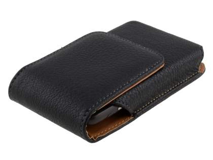 Textured Synthetic Leather Vertical Belt Pouch for HTC Desire HD