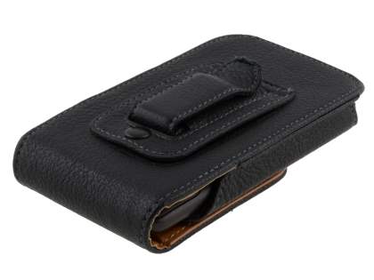 Textured Synthetic Leather Vertical Belt Pouch for HTC Desire HD