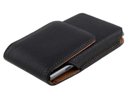 Textured Synthetic Leather Vertical Belt Pouch for LG Prada 3.0