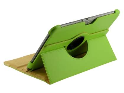 Samsung Galaxy Note 10.1 4G VELOCITY Synthetic Leather 360° Swivel Flip Case - Green