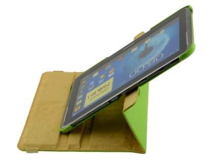 Samsung Galaxy Note 10.1 4G VELOCITY Synthetic Leather 360° Swivel Flip Case - Green
