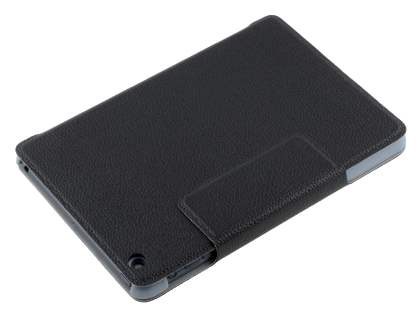 Slim Synthetic Leather Flip Case with Stand for iPad mini - Classic Black